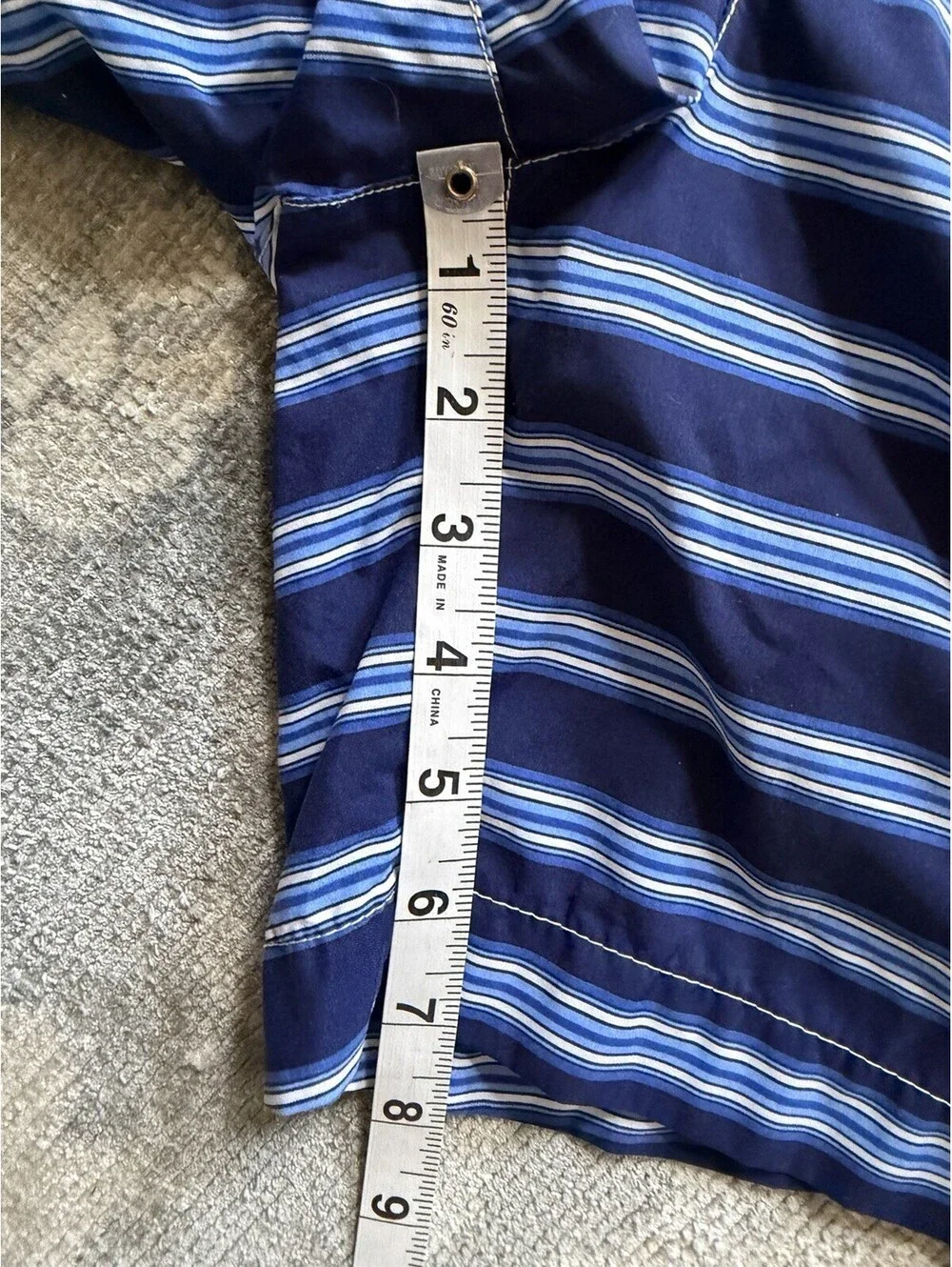 Polo Ralph Lauren Swim Trunks SZ 32 Blue Stripe Board Shorts